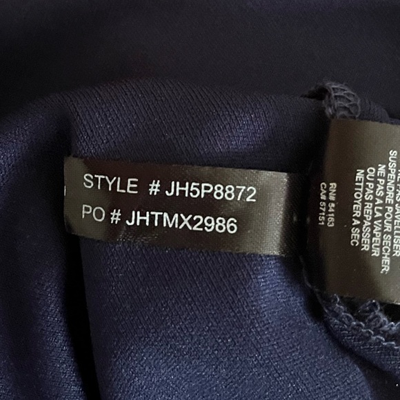 {Jessica Howard} Short Sleeve Cocktail Dress with Metallic Thread & Fringe - 8P - Picture 13 of 13